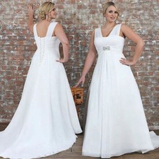 Noble Wedding Dress Wedding Dress for Plump Bride Maternity Dress Pregnant 6-24