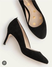 Boden black Leather suede