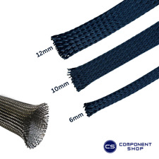 Braided Sleeving for Cable / Wire Management  - 6 / 10 / 12mm Diameters