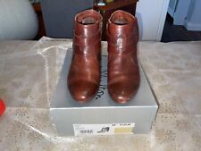 JANE SHILTON DASH TAN LEATHER LADIES ANKLE BOOTS SIZE 6 BOXED