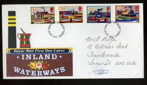 1993 inland waterways fdc - 1993,