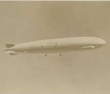 1930s Photo Graf Zeppelin Airship LZ 127 in Flight  93mm x 143mm