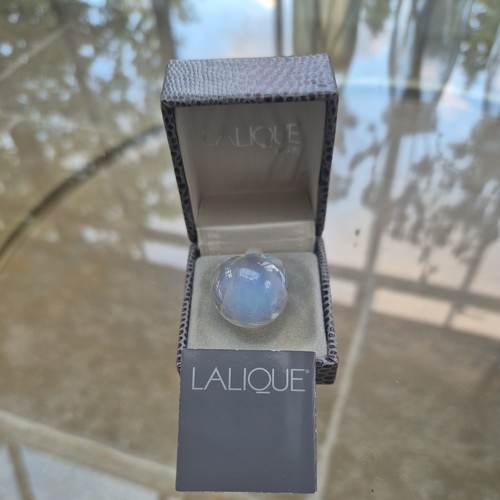 Lalique pale blue crystal - lalique,