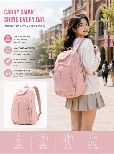 Pink lightweight airline - pink,