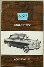 WOLSELEY 6-99 ACCESSORIES Car