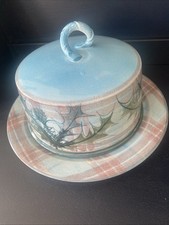 Tain Pottery ??Scotland Thistle Cheese Dome