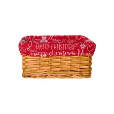 Wicker Baskets Trays Red