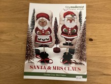 Santa & Mrs Claus. Cross Stitch Chart By Tiny Modernist