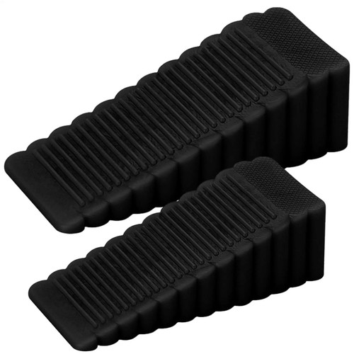 Black door stop jam - door,