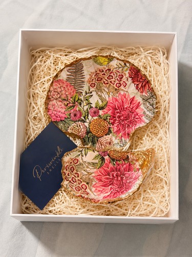 Beautiful floral shell - beautiful, trinket