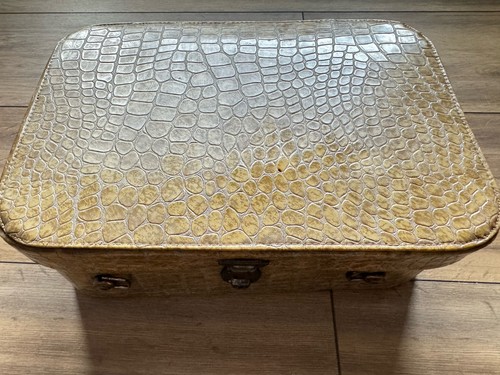 Vintage vanity case faux - vanity, case.