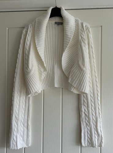 White peruna size cardigan - white, m