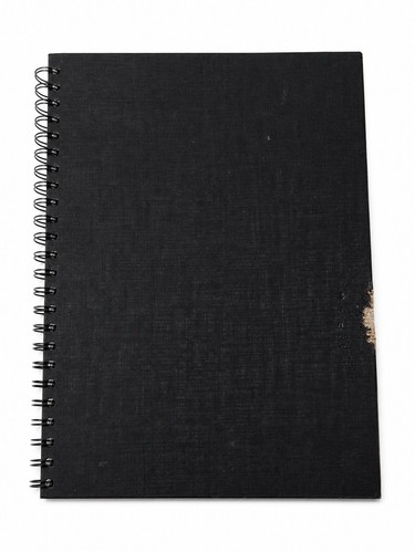 Black spiral notebook - black,