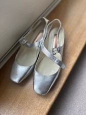 Rupert Sanderson Silver Leather Shoes - Size 6,5 UK (39.5)