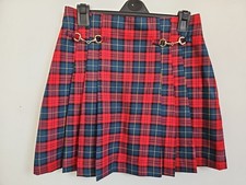 Next Tartan Pleated Horse Bit Equine Short Skirt Size 10
