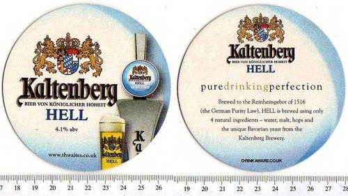 Beer mat coaster - uk,