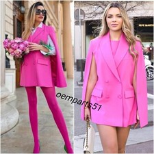 ZARA  PINK DOUBLE-BREASTED