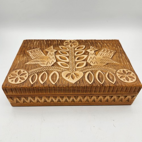 Polish folk art - carved, box