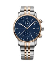 WENGER Men Analog Quartz Casual Watch Classic Dress Blue Dial Waterproof Round S