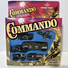Vintage 1988 Matchbox Commando Strike Team Box Set Die Cast Vehicles Sealed Box