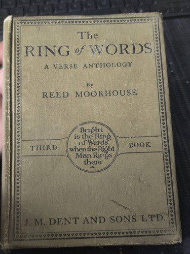 The ring words a - of, verse