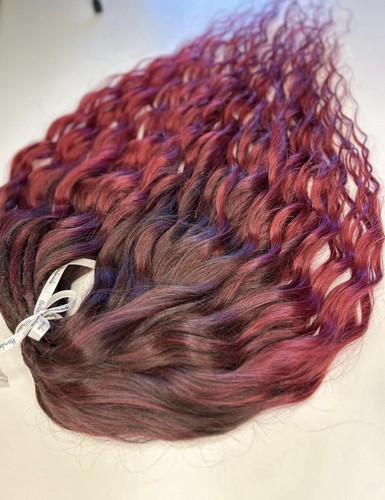 Handmade dark red - handmade, wavy
