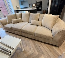 4 Seater Sofa And  Foot Stool 6 months old