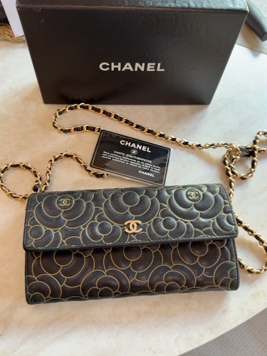 Chanel camellia black - camellia, lambskin