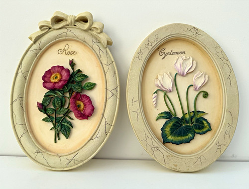 Hand painted resin - 3d, oval