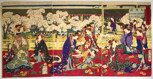 Chikanobu woodblock print - chikanobu,