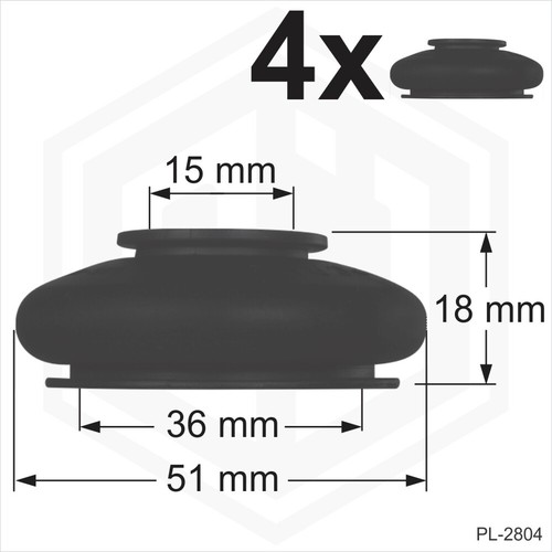 Universal rubber tie rod - rubber,