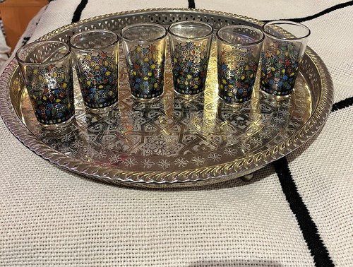 Moroccan tea glasses - tea, glasses-