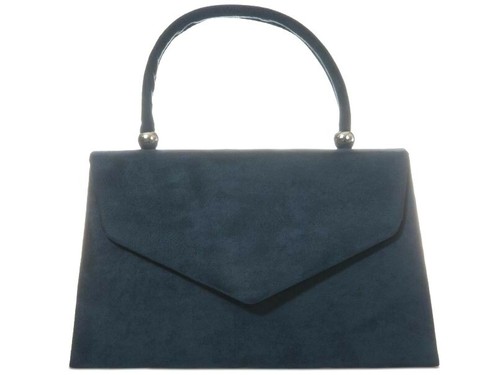Women faux suede clutch - faux,