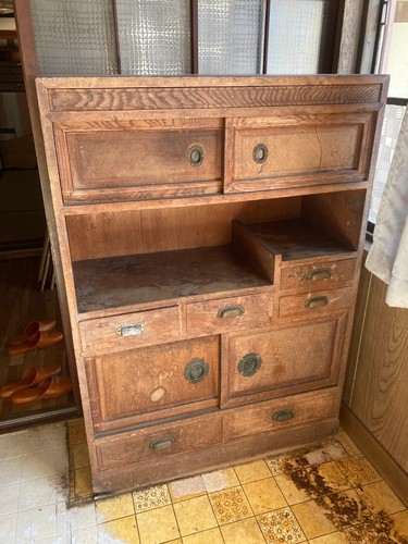 Japanese chest antique tansu - japanese,