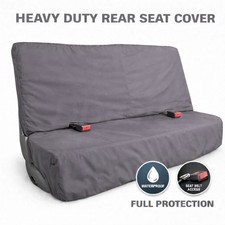 Rear car seat cover - rear, grey