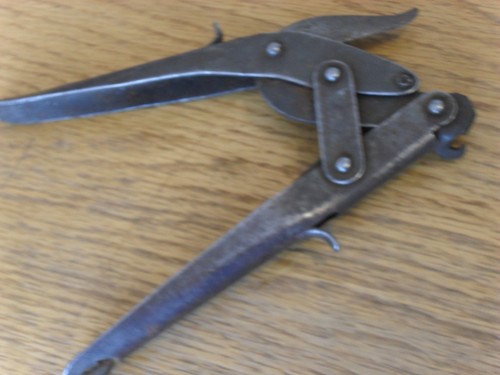 Vintage tin opener unusual - tin,