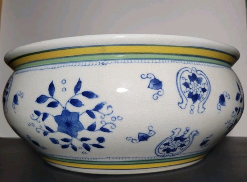 Vtg blue white chinoiserie - blue,