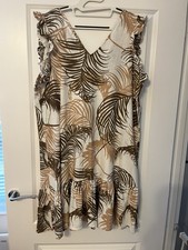 Next Linen Mix Sun Dress Size