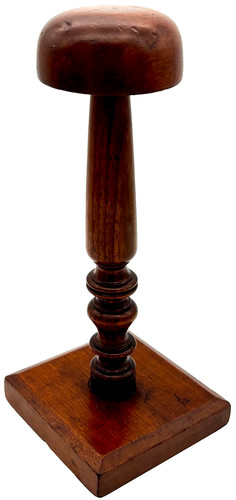 Antique turned wood millinery - turned,