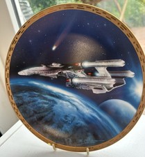 Star Trek The Voyagers Plate Collection Hamilton Triple Nacelled USS Enterprise