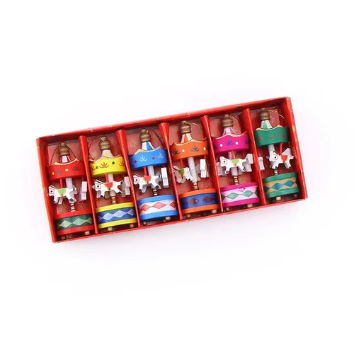 Christmas wooden carousel - christmas,