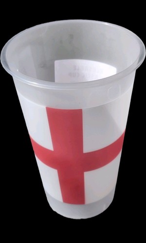 England flag plastic - flag, cups