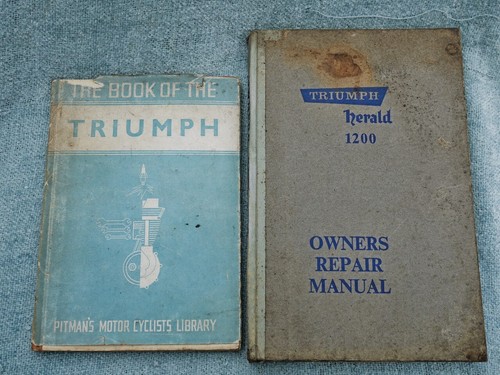 Triumph motorcycle and herald - triumph,