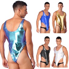Men's Shiny Wrestling Singlet
