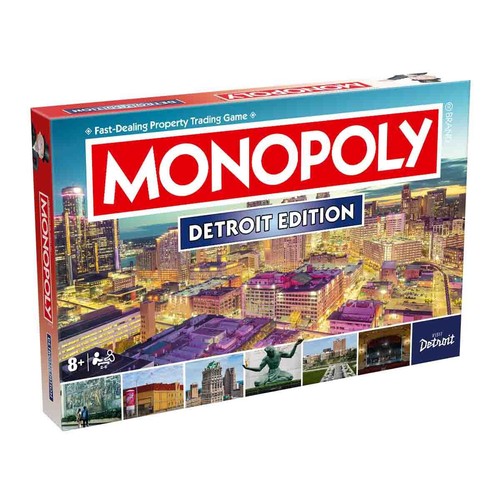 Monopoly detroit board game - mi,