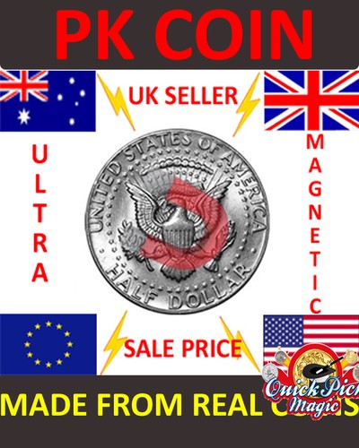 Strong magnetic half dollar - half,