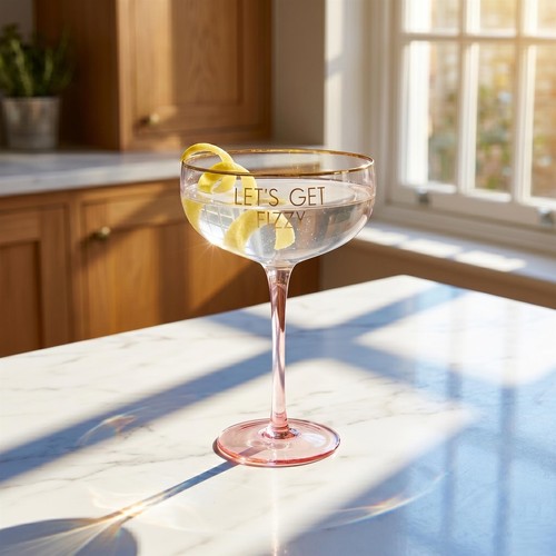 Coupe cocktail glass gold - glass,