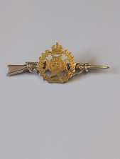 The Rifle Brigade 1914 Silver Gold Rifle Sweetheart Brooch