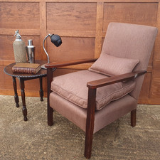 Art Deco Oak Framed Armchair