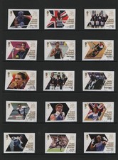 GB 2012 Olympic Gold Medal winners complete set 29 single fine used stamps 